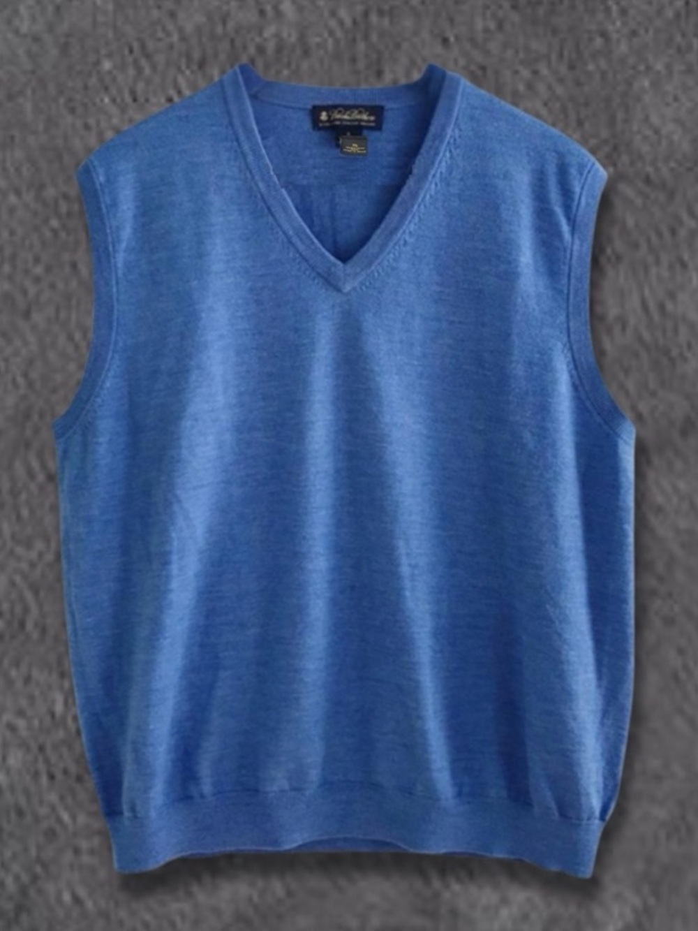 BROOKS BROTHERS Merino Wool V-Neck Sweater Vest - Picture 4 of 13